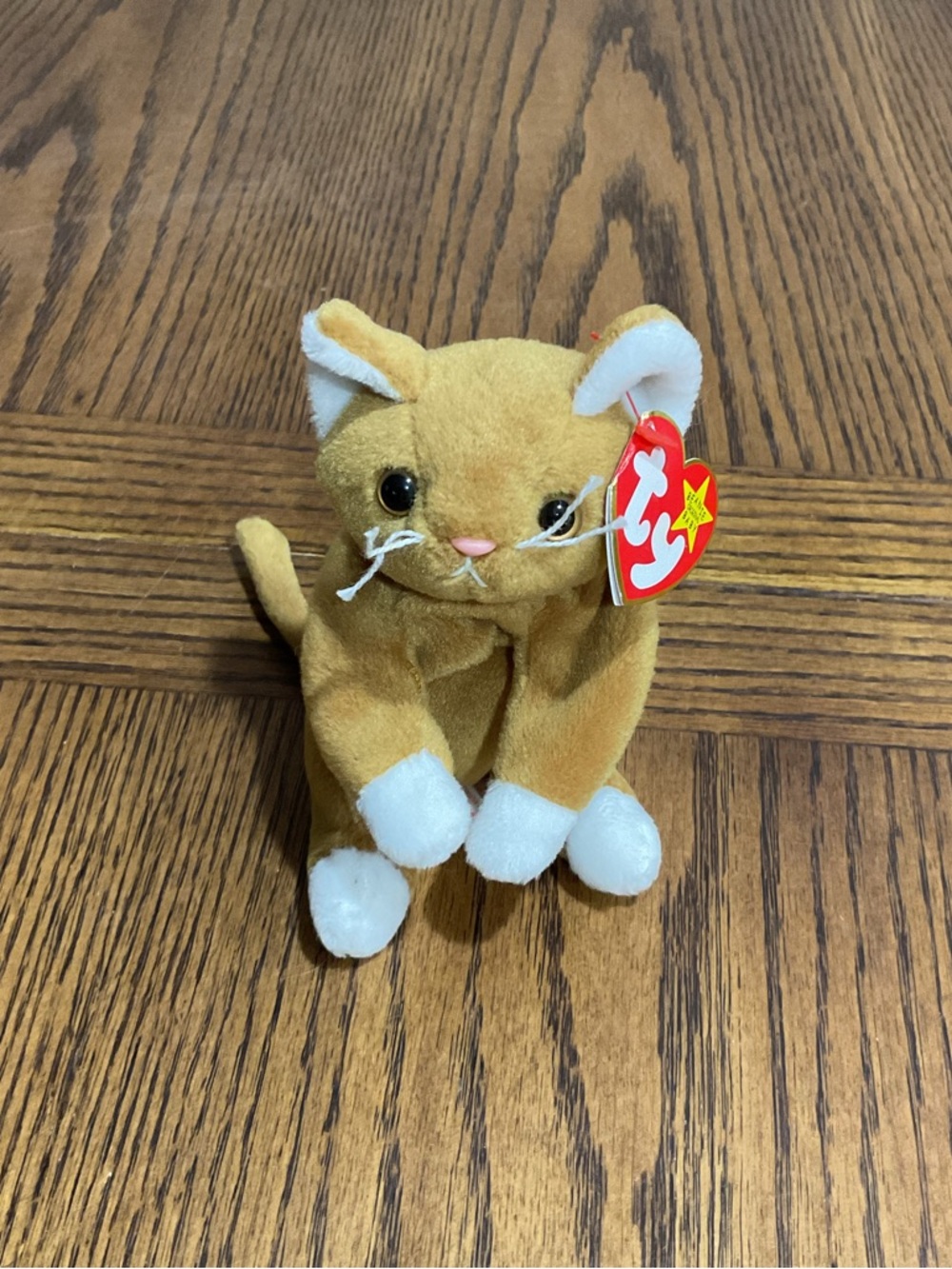 Darling Ty NIP the Cat 🐈 Beanie Baby with Heart Hang Tag